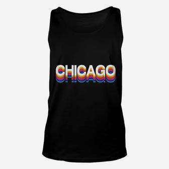 Retro Chicago | Vintage 1980s Style Chicago Unisex Tank Top - Seseable