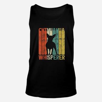 Retro Chihuahua Whisperer Small Vintage Dogs Gifts Unisex Tank Top - Seseable