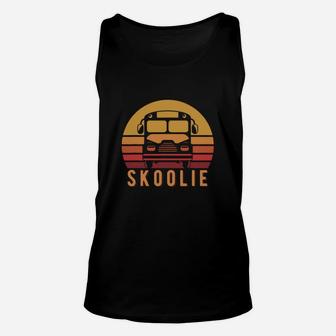 Retro Skoolie Shirt, Fun Converted School Bus Tee Gift Unisex Tank Top - Seseable