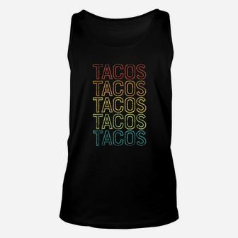 Retro Tacos Vintage Unisex Tank Top - Seseable