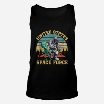 Retro Us Space Force Graphic Vintage Sunset Gift Unisex Tank Top - Seseable