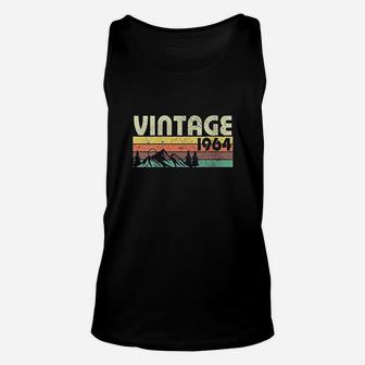 Retro Vintage 1964 Graphics 58th Birthday Gift 58 Years Old Unisex Tank Top - Seseable
