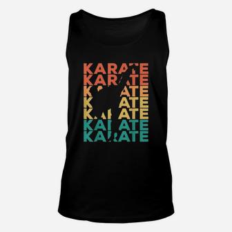 Retro Vintage Karate Gift For Karateka Unisex Tank Top - Seseable