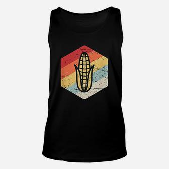 Retro Vintage Midwest Ear Of Corn Gift For Corn Farmers Unisex Tank Top - Seseable