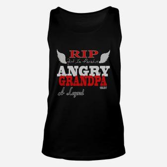 Rip Angry Grandpa A Legend T Shirt Nd5 Black Unisex Tank Top - Seseable