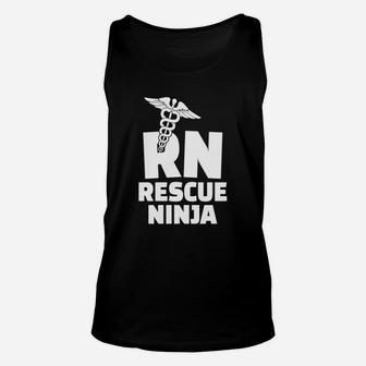 Rn Rescue Ninja Nurses, funny nursing gifts Unisex Tank Top - Seseable