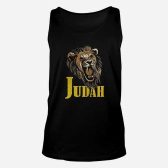 Roar Lion Tribe Judah Symbol Torah Hebrew Israelite T Shirt Unisex Tank Top - Seseable