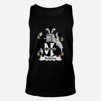 Robbins Family Crest British Family Crests Unisex Tank Top - Seseable