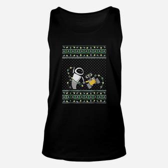 Robot Ugly Christmas Sweater Unisex Tank Top - Seseable