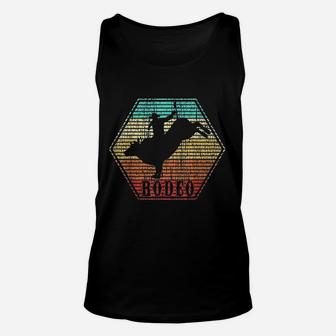 Rodeo Bull Riding Vintage Cowboy Gift Unisex Tank Top - Seseable