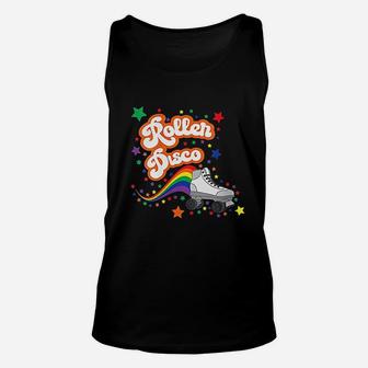 Roller Disco Cool Retro 70s And 80s Party 1970s Unisex Tank Top - Seseable