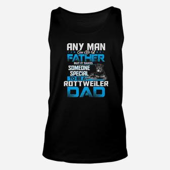 Rottweiler Dad Dog Lovers Fathers Day Gif Unisex Tank Top - Seseable