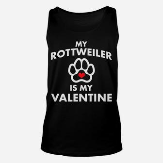 Rottweiler Dog Anti Valentine Dog Lover Unisex Tank Top - Seseable