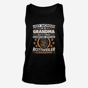 Rottweiler Lover Grandma Best Gifts Idea Rottweiler Grandma Unisex Tank Top - Seseable