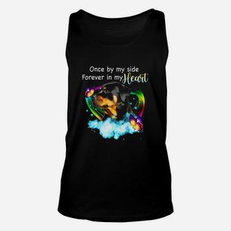 Rottweiler Once By My Side Forever In My Heart Unisex Tank Top - Seseable