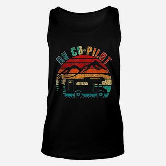Rv Co Pilot Camping Funny Vintage Motorhome Travel Vacation Unisex Tank Top - Seseable