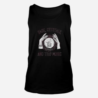 Sage Crystals And Trap Music Spells Chakra Halloween Unisex Tank Top | Seseable UK