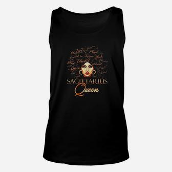 Sagittarius Queen Zodiac Born In November Or December Birth Unisex Tank Top | Seseable UK