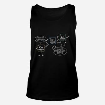 Salt And Copper Funny Periodic Table Chemistry Pun Unisex Tank Top - Seseable