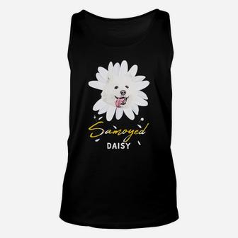 Samoyed Cute Dog Daisys Unisex Tank Top - Seseable
