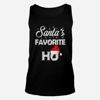 Santa's Favorite Ho Funny Christmas Gift Unisex Tank Top - Seseable