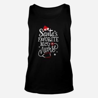 Santas Favorite Nicu Nurse Unisex Tank Top - Seseable