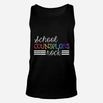 School Counselors Rocks Cute Gift For School Counselor Unisex Tank Top - Seseable