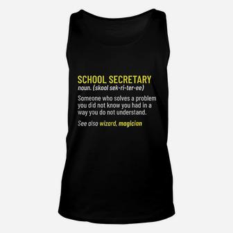 School Secretary Office Back To School Appreciation Unisex Tank Top - Seseable