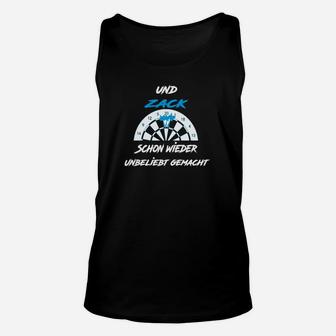 Schwarzes Retro-Unisex TankTop Und Zack schon wieder unbeliebt gemacht, Lustiges Oberteil - Seseable