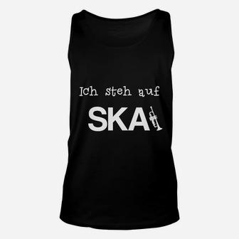 Schwarzes Ska-Musik-Fan Unisex TankTop Ich steh auf SKA, Band-Fanartikel - Seseable