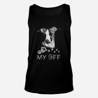 Schwarzes Unisex TankTop Hundemotiv My BFF, Lustiges Hunde-Freundschafts-Unisex TankTop - Seseable