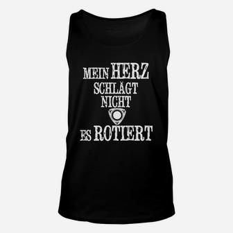 Schwarzes Unisex TankTop Mein Herz schlägt nicht, es rottet – Gothic Tee - Seseable