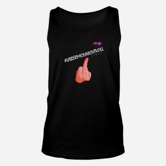 Schwarzes Unisex TankTop mit Hashtag und Finger-Emoji, Trendiges Design - Seseable