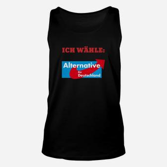 Schwarzes Unisex TankTop mit politischem Slogan und Logo - Seseable