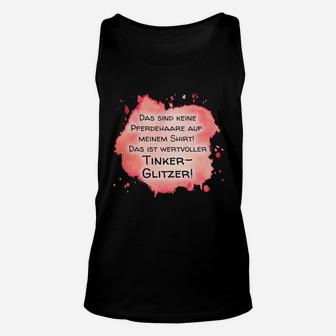 Schwarzes Unisex TankTop mit Wertvoller Tinker-Glitzer, Lustiges Spruch-Unisex TankTop - Seseable