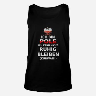 Schwarzes Unisex TankTop, Polnisch-Deutscher Spruch mit Adler, Unisex - Seseable