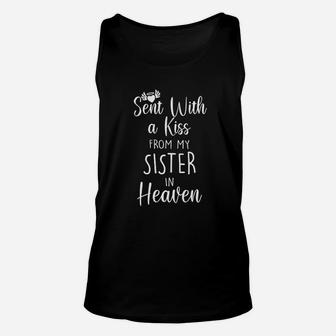 Sent With A Kiss From My Sister In Heaven Unisex Tank Top - Seseable