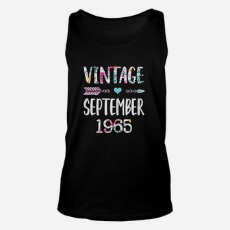 September Girls 1965 Gift 57th Years Old Vintage Since 1965 Unisex Tank Top - Seseable