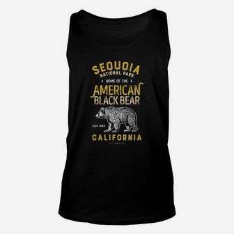 Sequoia National Park T Shirt Vintage California Bear Unisex Tank Top - Seseable