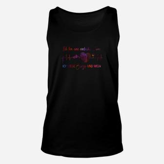 Serotonin Molekül Schwarzes Unisex TankTop, Nerd Chemie Caffeine Spruch Tee - Seseable