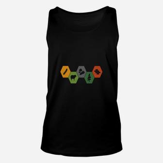 Settlers Of Catan Minimalistic Colored Unisex Tank Top - Seseable