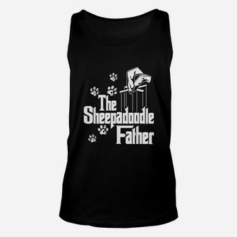 Sheepadoodle Father Unisex Tank Top - Seseable