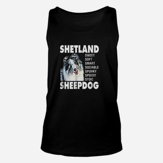 Shetland Sheepdog Shelties Unisex Tank Top - Seseable