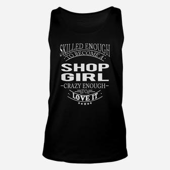 Shop Girl Skill Enough Unisex Tank Top - Seseable