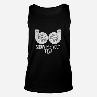 Show Me Your Tt's -street Racing Twin Turbo Unisex Tank Top - Seseable
