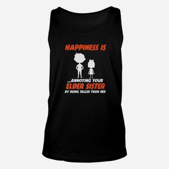 Sibling Elder Sister And Taller Brother Unisex Tank Top - Seseable