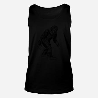 Silly Halloween Perfect Bigfoot Carries Toilet Paper Unisex Tank Top - Seseable