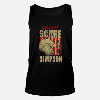 Simpson Shirt, Simpson Family Name, Simpson Funny Name Gifts T Shirt Unisex Tank Top - Seseable