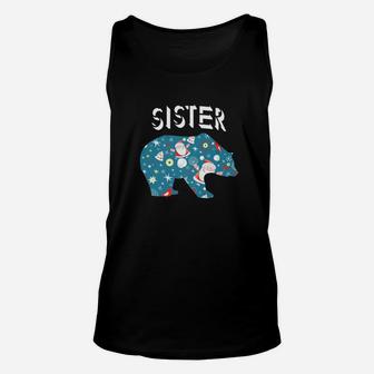 Sister Bear Christmas Matching Family Unisex Tank Top - Seseable