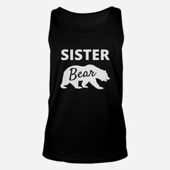Sister Bear Matching Family, sister presents Unisex Tank Top - Seseable